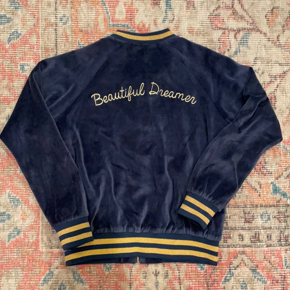 Spiritual Gangster Velour Bomber Jacket